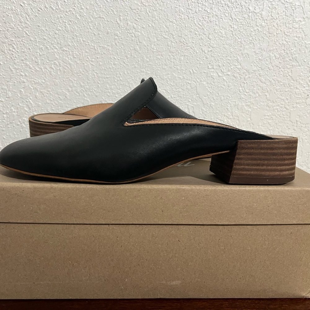 Madewell The Willa Loafer Mule True Black Sz 7 1/2